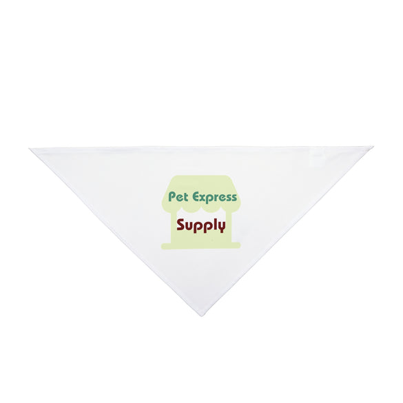Pet Bandana — 'Pet Express Supply' Branded Triangle Bandana for Dogs & Cats