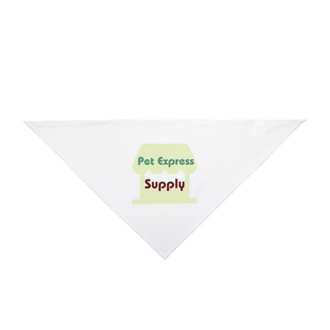 Pet Bandana — 'Pet Express Supply' Branded Triangle Bandana for Dogs & Cats