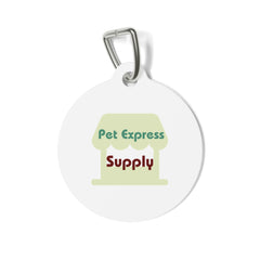 Pet Tag — "Pet Express Supply" Personalized Round ID Tag