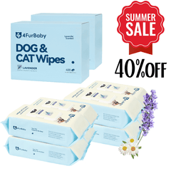 4FurBaby Dog & Cat Grooming Wipes