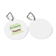 Pet Tag — "Pet Express Supply" Personalized Round ID Tag