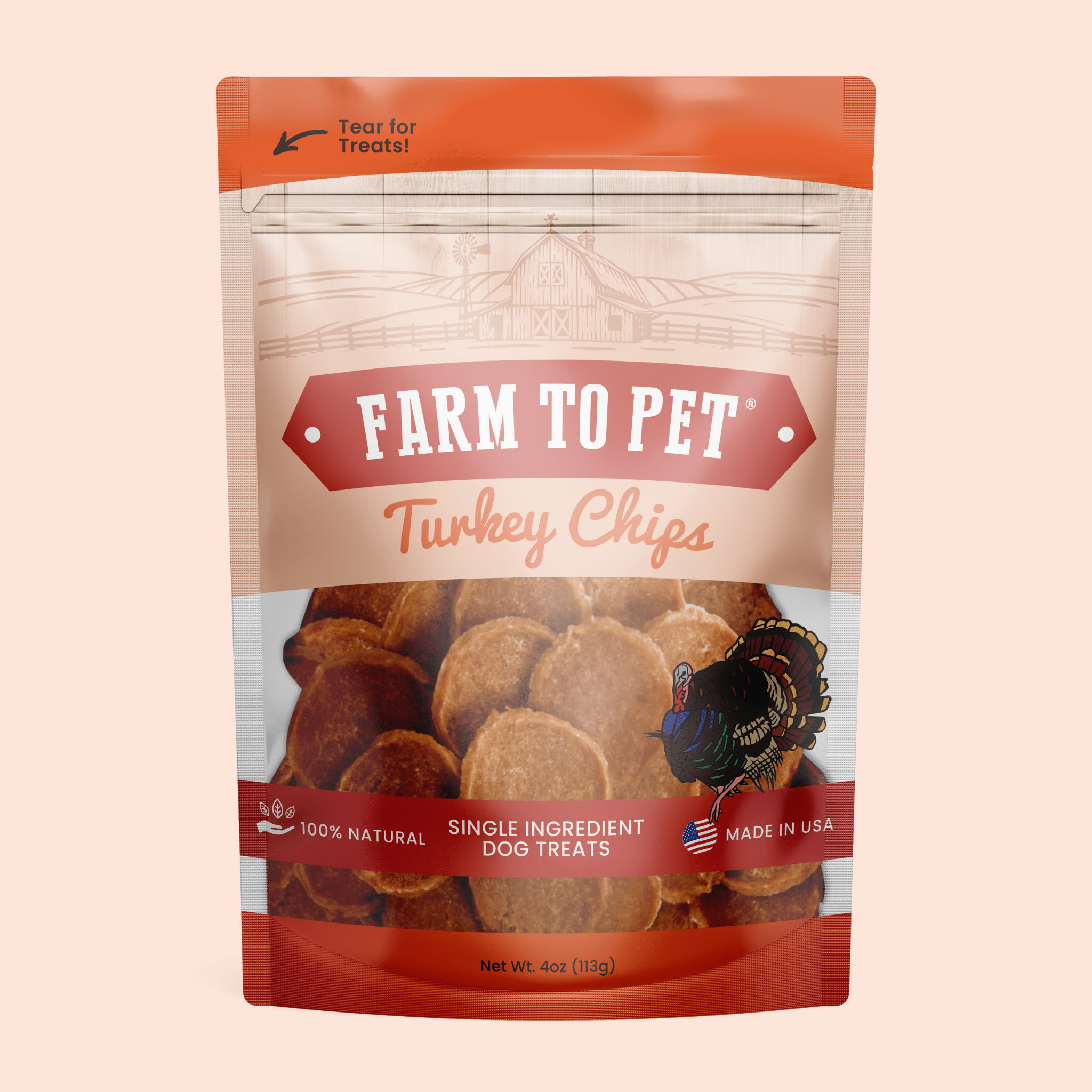 Turkey Chips for Dogs – All-Natural Single-Ingredient Dog Treats