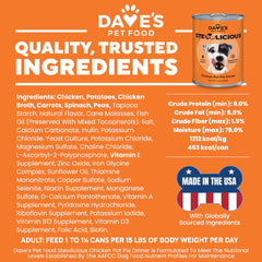 Dave's Stewlicious Chicken Pot Pie Wet Dog Food (13.2oz)