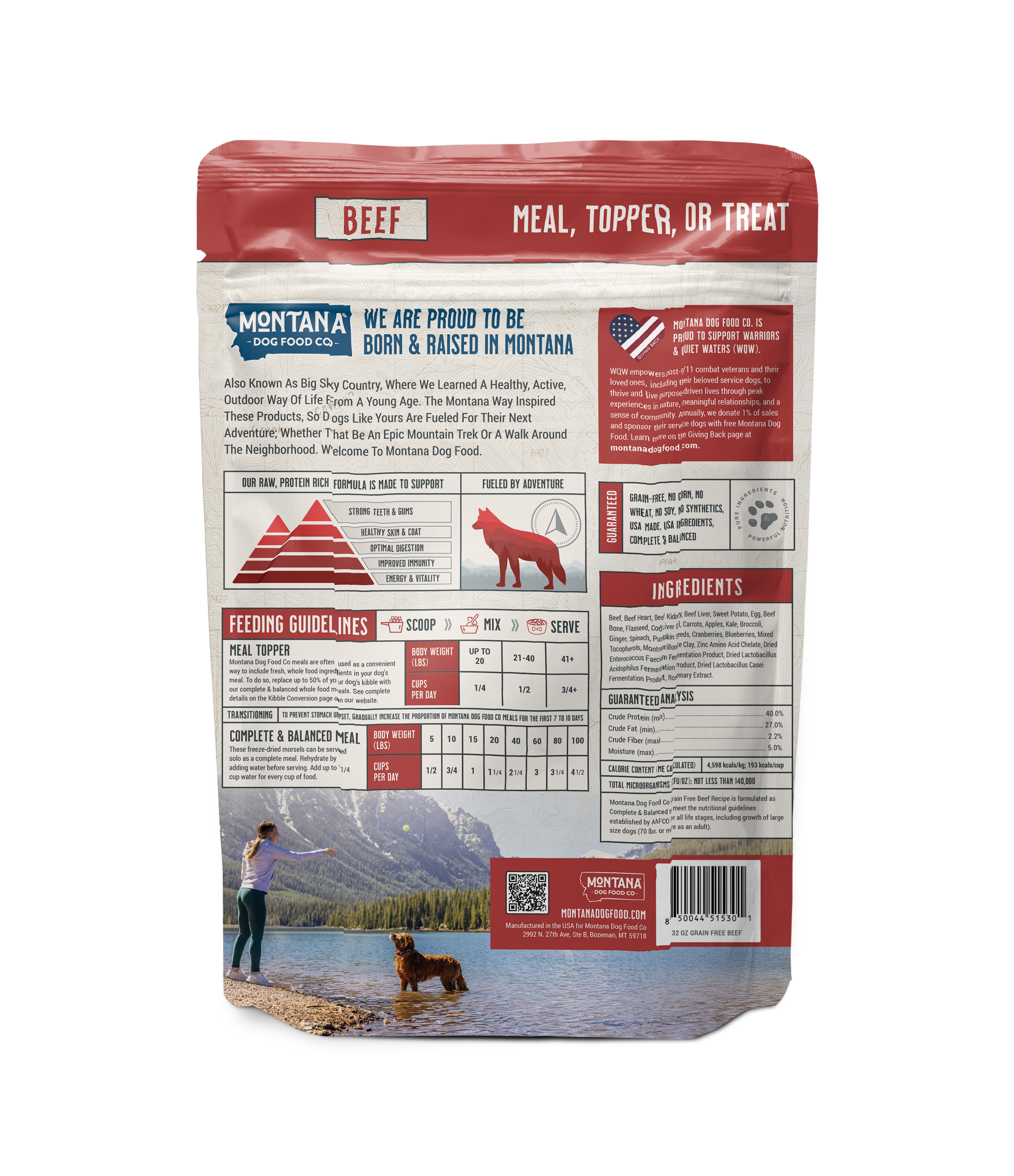 Grain-Free Beef Freeze-Dried Raw Dog Food