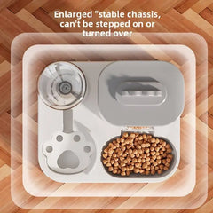 Automatic Pet Water Dispenser & Food Bowl