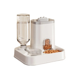 Automatic Pet Water Dispenser & Food Bowl