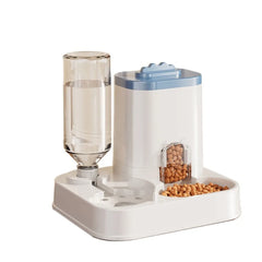 Automatic Pet Water Dispenser & Food Bowl