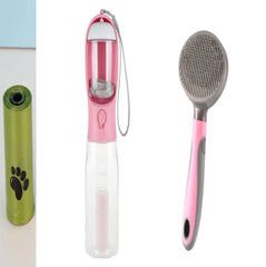 3-in-1 Portable Dog & Cat Water Bottle