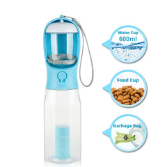 3-in-1 Portable Dog & Cat Water Bottle
