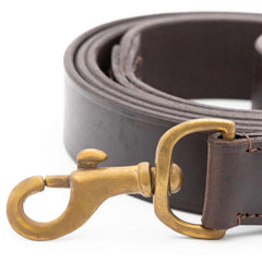 Jeffers 6-Foot Flat Leather Dog Leash