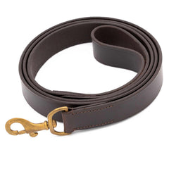 Jeffers 6-Foot Flat Leather Dog Leash