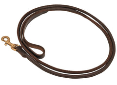 Jeffers 6-Foot Rolled Leather Dog Leash