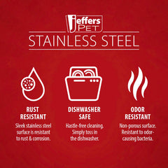 Jeffers Stainless Steel Pet Bowls