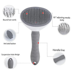 Pet Hair Removal Brush – Slicker Grooming Comb for Dogs & Cats