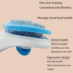 Pet Hair Removal Brush – Slicker Grooming Comb for Dogs & Cats
