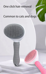 Pet Hair Removal Brush – Slicker Grooming Comb for Dogs & Cats