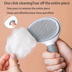 Pet Hair Removal Brush – Slicker Grooming Comb for Dogs & Cats
